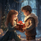 Cadeaux de No&euml;l &eacute;chang&eacute;s sous les &eacute;toiles